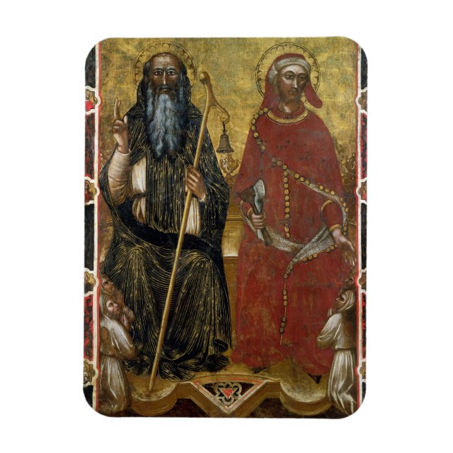 Imán Santos Anthony Abbot y Eligius - Proceso pintado (Vertical)