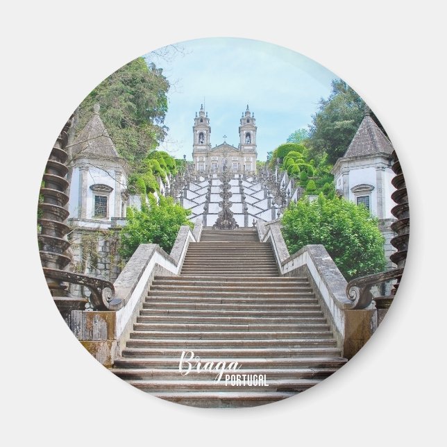Imán Santuario católico Bom Jesus de Braga, Portugal (Frente)