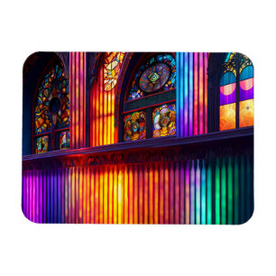 Imán Santuario Interior de la iglesia arcoiris
