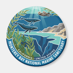 Imán Santuario Marino Nacional de la Bahía de Monterey