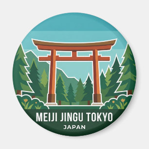 Imán Santuário Meiji Jingu Japão
