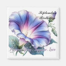 Imán Sapphire de Birthstone de septiembre y gloria matu