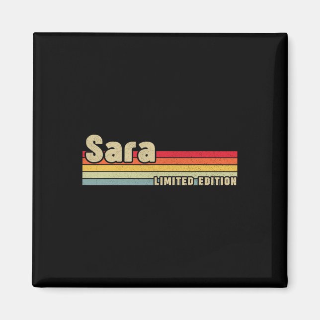 Imán Sara Gift Name Personalized Birthday Fun Navidades (Frente)