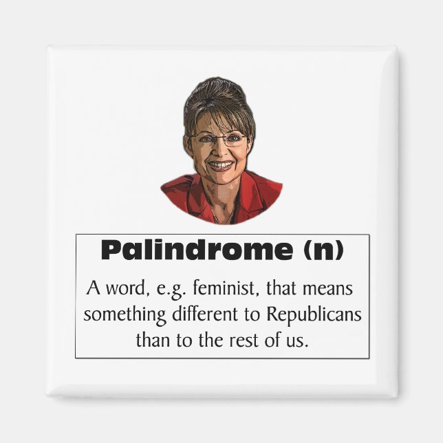 Imán ¿Sarah Palin es feminista? (Frente)