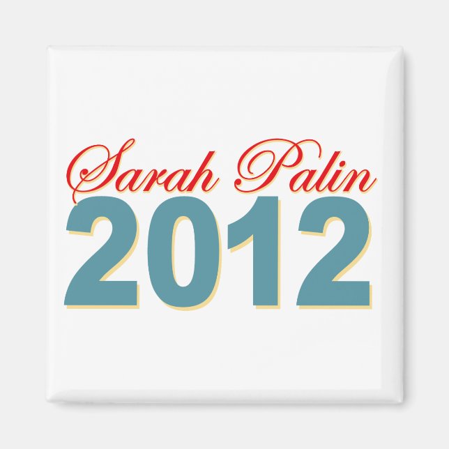 Imán Sarah Palin presidente 2012 (Frente)