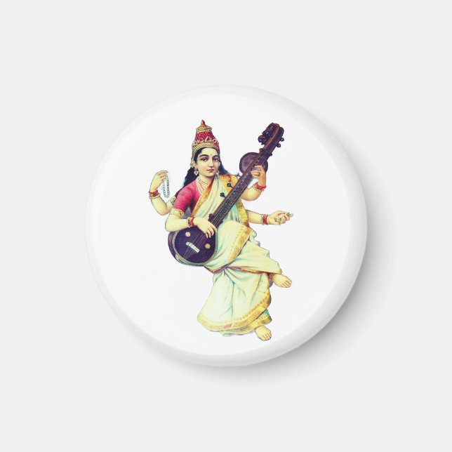 Imán Saraswati, diosa hindú (Frente)