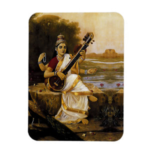 Imán SARASWATI - La divinidad de las artes y los ríos
