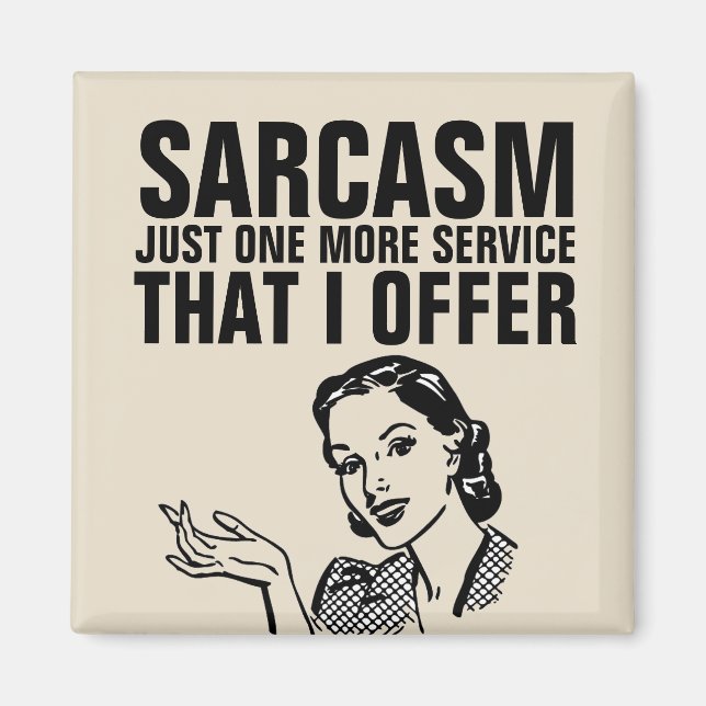 IMÁN SARCASM RETRO HOUSEWIFE MAGNETS (Frente)