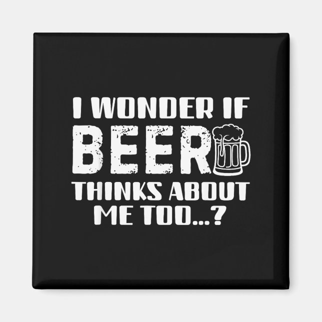 Imán Sarcastic Drinking Funny Beer Day Drinking Beer Qu (Frente)