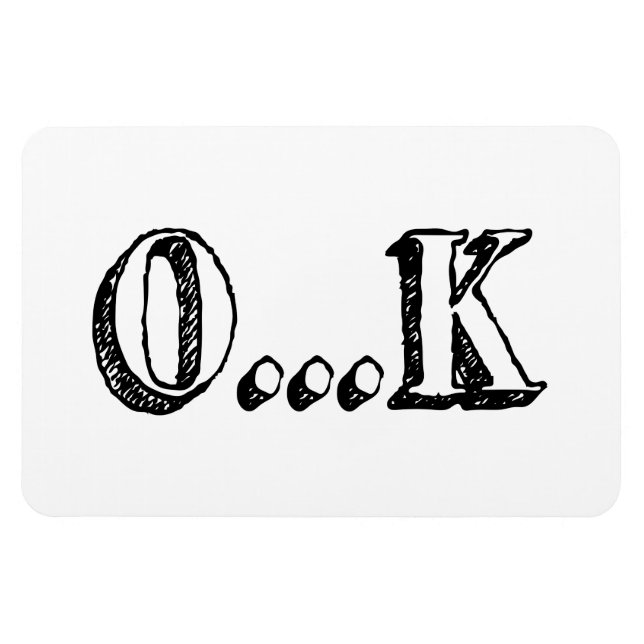 Imán Sarcastic OK (Horizontal)