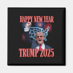 Imán Sarcástico Trump Feliz Año Nuevo 2025 47º presiden