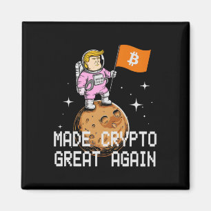 Imán Sarcástico Trump hizo que la criptografía volviera