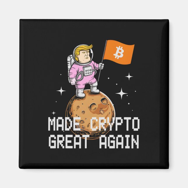 Imán Sarcástico Trump hizo que la criptografía volviera (Frente)