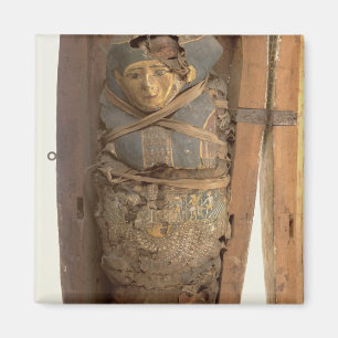 Imán Sarcófago y cuerpo mummified de Psametik I (664-