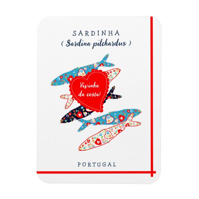 Imán Sardinas de Portugal (Vertical)