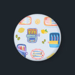 Imán Sardinas y Limones<br><div class="desc">Un diseño adorable de sardinas en latas y sardinas en un plato,  rodeadas de limones. Evoca una cálida tarde junto al Mar Mediterráneo,  o en la costa de Portugal. Un gran regalo para los amantes de los viajes y la comida.</div>