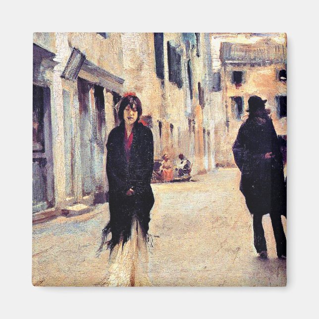 Imán Sargento - Calle de Venecia, arte fino (Frente)