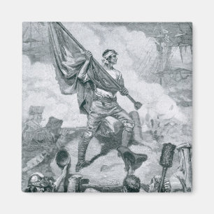 Imán Sargento Jasper en la batalla del fuerte Moultrie