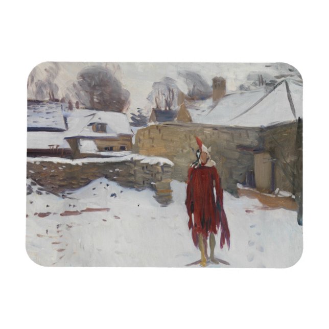 Imán Sargento John Singer - Mannikin en la nieve (Horizontal)