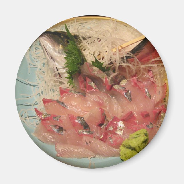 Imán Sashimi 刺 身... Comida japonesa (Frente)