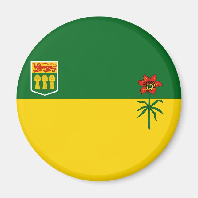 Imán Saskatchewan Flag (Frente)