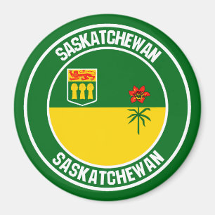 Imán Saskatchewan Round Emblem