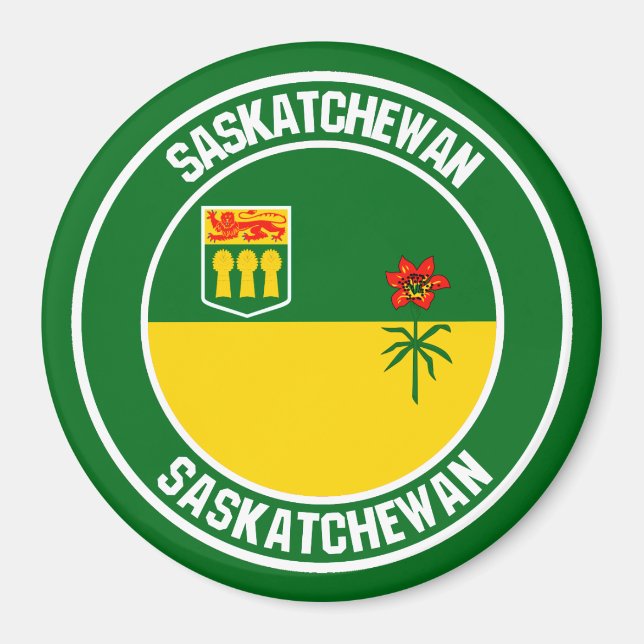 Imán Saskatchewan Round Emblem (Frente)