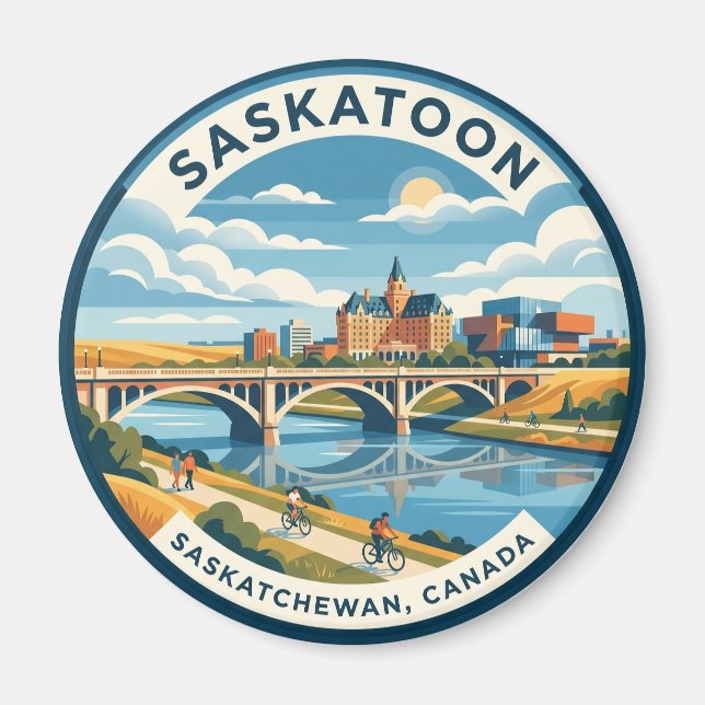Imán Saskatoon Canadá (Frente)