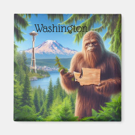 Imán Sasquatch Washington Souvenir Travel Gift
