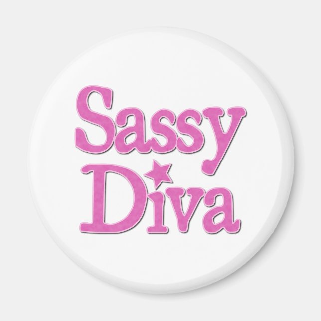 Imán Sassy Diva (Frente)