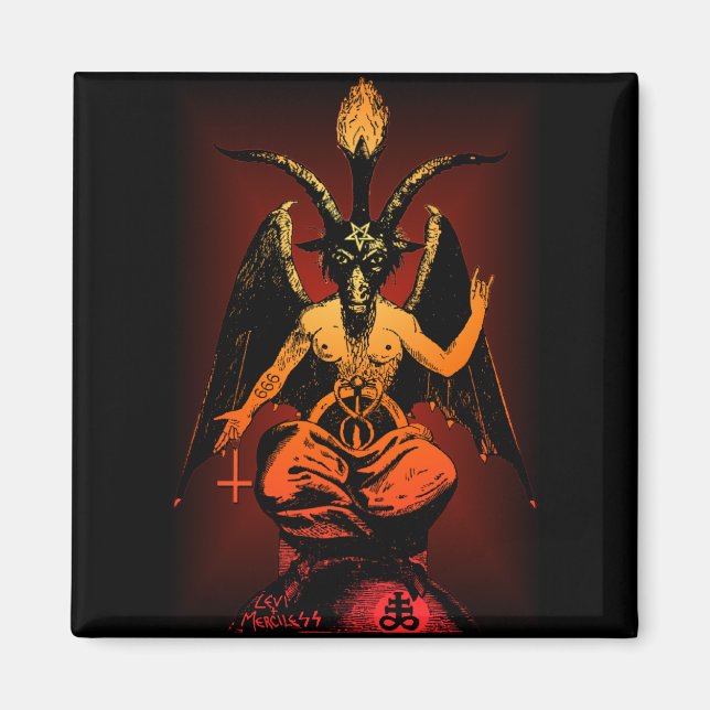 Imán Satanic Goat Magnet (Frente)