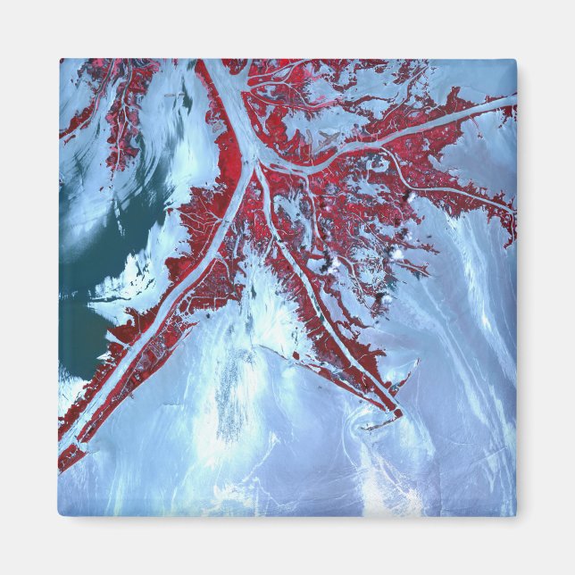 Imán Satélite de color falso (Frente)