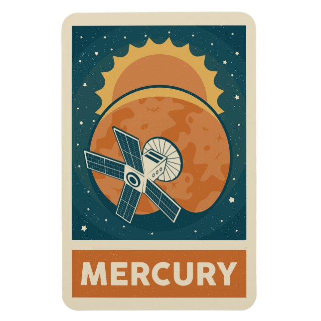 Imán Satélite de galaxia Mercury Retro (Vertical)