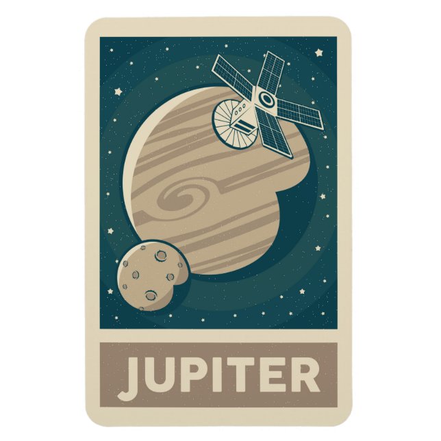 Imán Satélite Júpiter Retro Galaxy (Vertical)