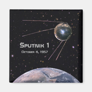 Imán Satélite terrestre Sputnik 1
