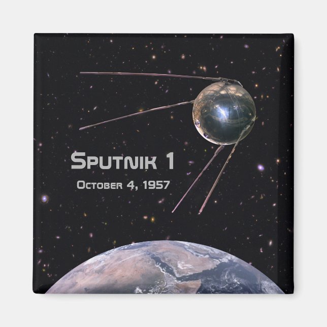 Imán Satélite terrestre Sputnik 1 (Frente)