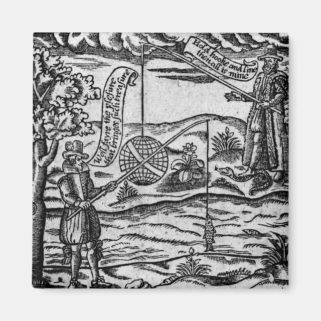 Imán Sátira de la pesca, "Baladas Roxburghe de libro" (Frente)