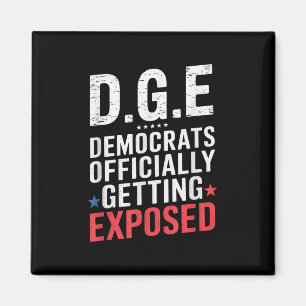 Imán Sátira del Gobierno Doge D.o.g.e Bandera Americana
