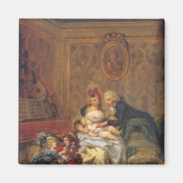 Imán Satisfacción del matrimonio o, la familia feliz (Frente)