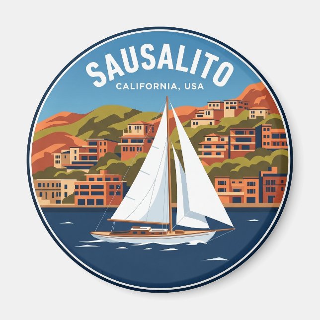 Imán Sausalito California (Frente)