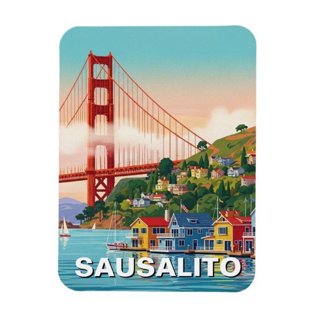 Imán Sausalito California (Vertical)