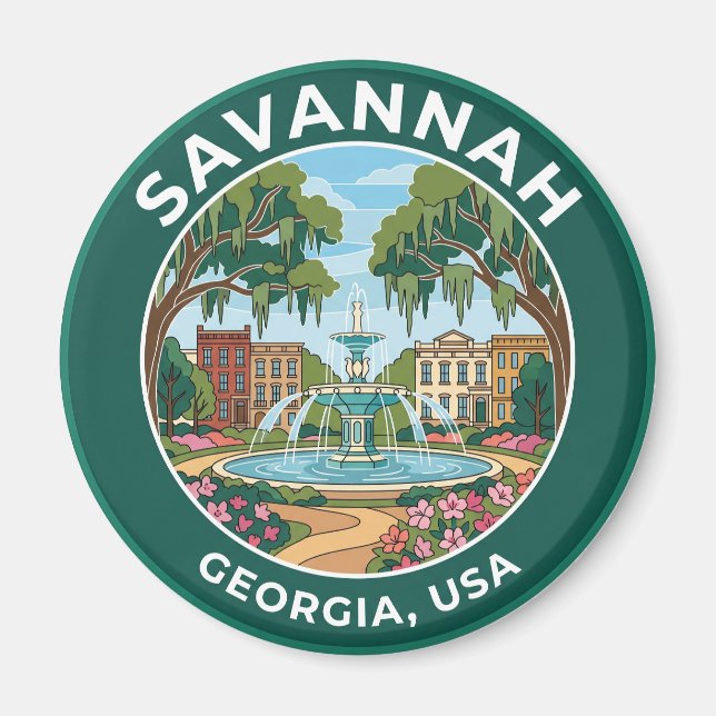 Imán Savannah, Georgia, EE. UU. (Frente)