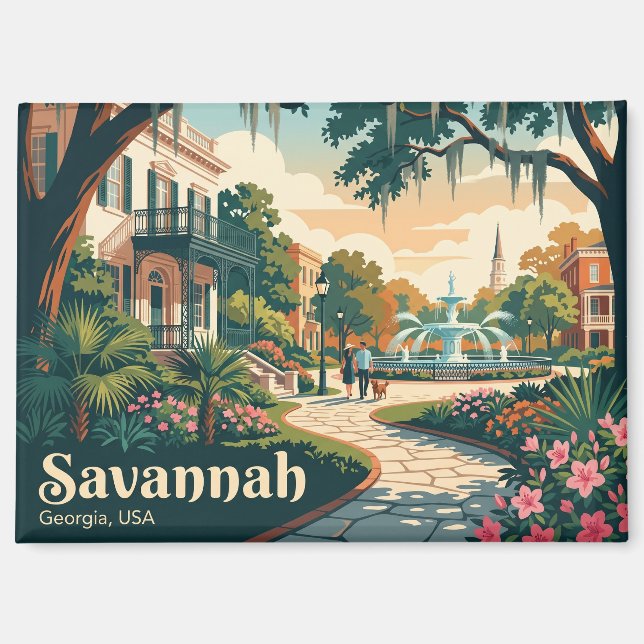 Imán Savannah, Georgia, EE. UU. EE. UU. (Anverso)
