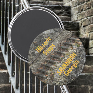 Imán Savannah Georgia Escaleras Históricas Fotografía