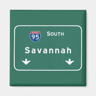 Imán Savannah Georgia ga Interstate Highway Freeway :