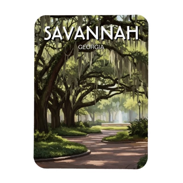 Imán Savannah Georgia Travel (Vertical)