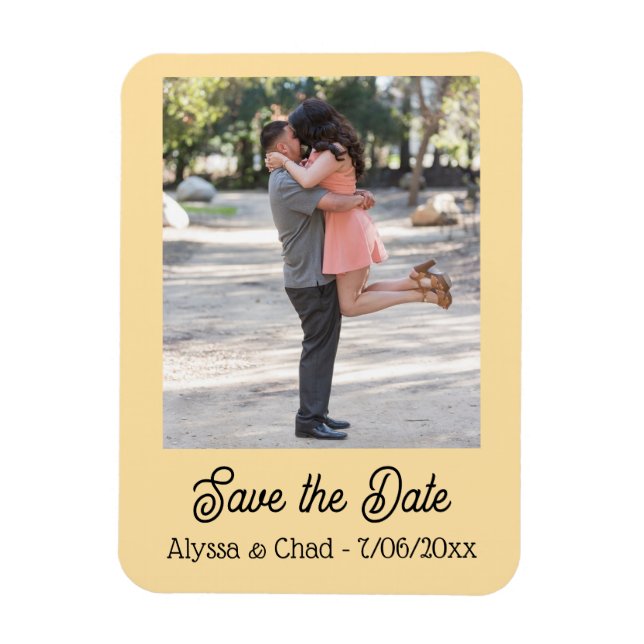 Imán Save the date magnet personalized photo (Vertical)