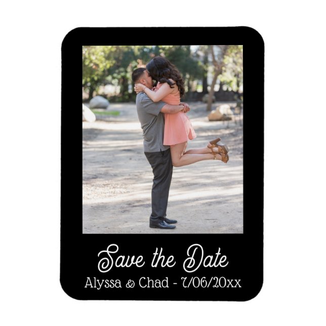 Imán Save the date magnet personalized photo (Vertical)