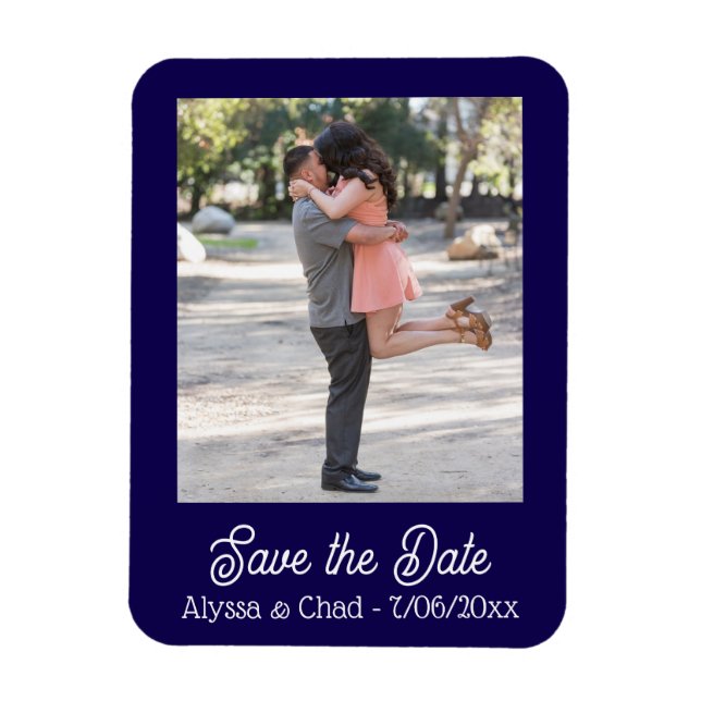 Imán Save the date magnet personalized photo (Vertical)