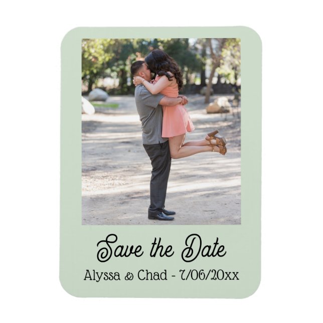 Imán Save the date magnet personalized photo (Vertical)